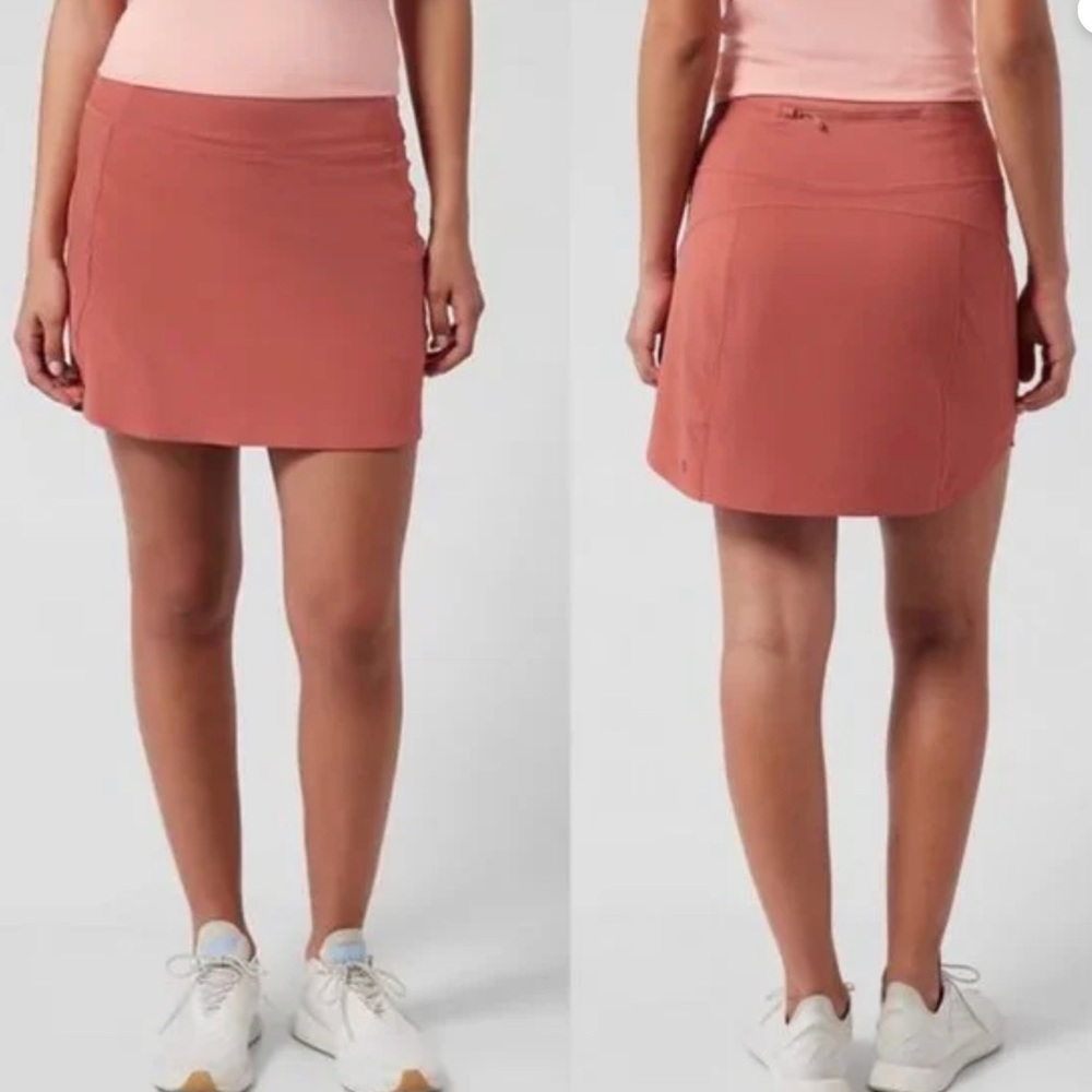 Athleta Run With It 16” Skort Muted Red
